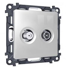 ТВ-розетка и SAT-розетка оконечная без рамки Ambrella Volt ALFA MA413310