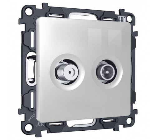 ТВ-розетка и SAT-розетка оконечная без рамки Ambrella Volt ALFA MA413310