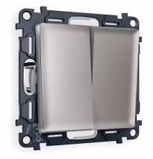 Выключатель перекрестный двухклавишный без рамки Ambrella Volt ALFA MA503030