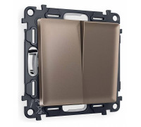 Выключатель двухклавишный без рамки Ambrella Volt Quant MA633010