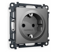 Розетка с заземлением, без рамки Ambrella Volt Quant MA656010