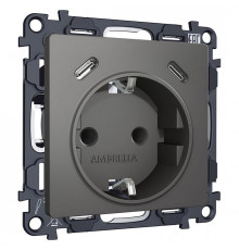 Розетка с заземлением и 2хUSB type C, без рамки Ambrella Volt ALFA MA660510