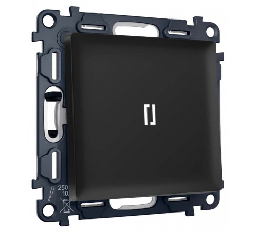 Выключатель самовозвратный одноклавишный с подсветкой, без рамки Ambrella Volt MA MA802055