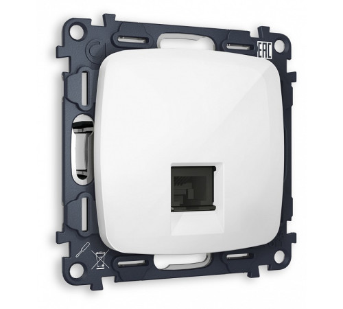 Розетка двойная Ethernet RJ-45 без рамки Ambrella Volt MO MO112010