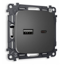 Розетка 2хUSB type A и C без рамки Ambrella Volt Quant MO661010