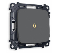 Выключатель одноклавишный с подсветкой без рамки Ambrella Volt Quant MO902010