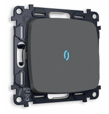 Выключатель одноклавишный с подсветкой без рамки Ambrella Volt Quant MO902020