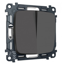 Выключатель перекрестный двухклавишный без рамки Ambrella Volt OMEGA MO903030