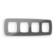 Рамка на 4 поста Ambrella Volt Radian Стекло органическое OF320654