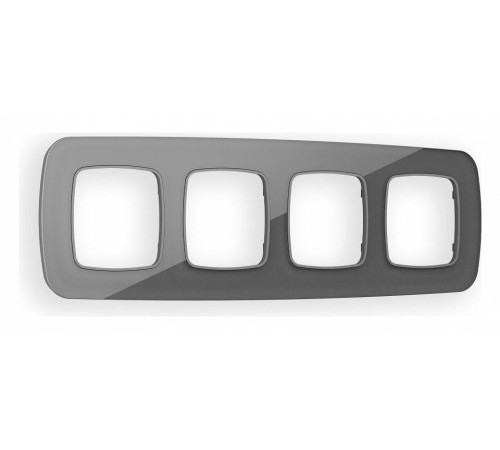 Рамка на 4 поста Ambrella Volt Radian Стекло органическое OF320654