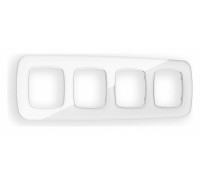 Рамка на 4 поста Ambrella Volt Radian Стекло натуральное OF350104