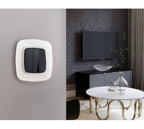 Рамка на 4 поста Ambrella Volt Radian Стекло натуральное OF350104