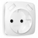 Накладка для розетки с заземлением и со шторками и 2хUSB type A Ambrella Volt Quant OP1090