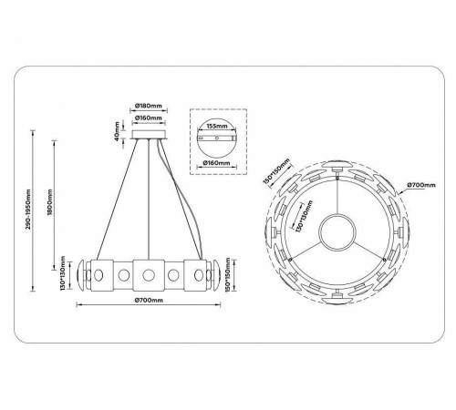 Подвесной светильник Ambrella Light LH LH31030