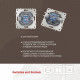 Розетка Ethernet RJ-45 без рамки Arte Milano am-203 203.45-1.silver