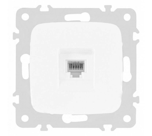 Розетка телефонная RJ-11 без рамки Arte Milano am-205 205.51-1.white