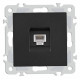 Розетка телефонная RJ-11 без рамки Arte Milano am-206 206.51-1.black