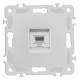 Розетка телефонная RJ-11 без рамки Arte Milano am-206 206.51-1.silver