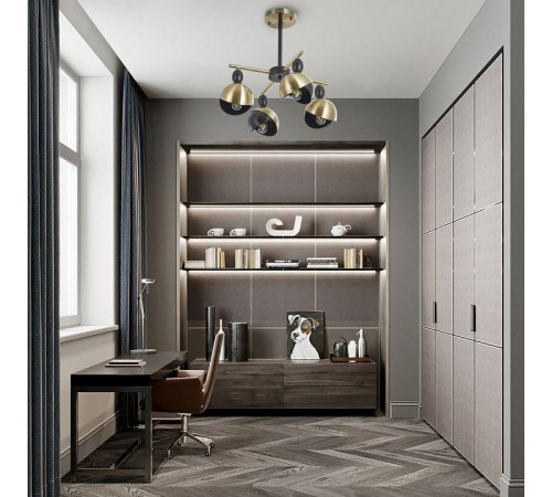 Люстра на штанге Arte Milano Neapolis-71307 271307/4 BK/GD