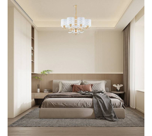 Подвесная люстра Arte Milano Florentia-2097 302097/8 Wh/Gd