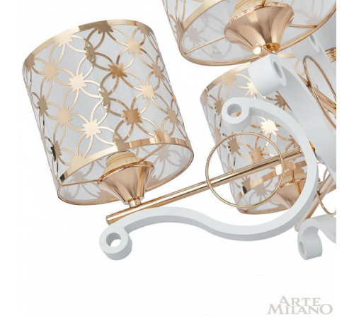 Подвесная люстра Arte Milano Florentia-3097 303097/5 Wh/Gd