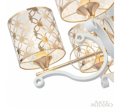 Подвесная люстра Arte Milano Florentia-3097 303097/5 Wh/Gd