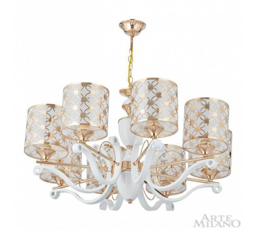 Подвесная люстра Arte Milano Florentia-3097 303097/8 Wh/Gd