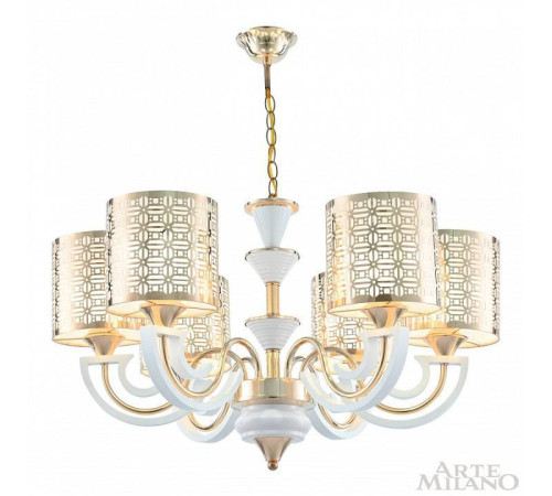 Подвесная люстра Arte Milano Florentia-8857 308857/6 Wh/Gd