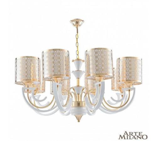 Подвесная люстра Arte Milano Florentia-8857 308857/8 Wh/Gd