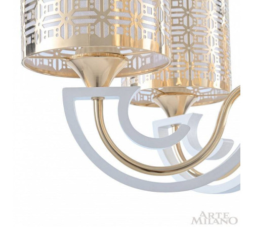 Подвесная люстра Arte Milano Florentia-8857 308857/8 Wh/Gd