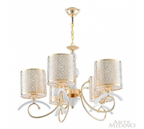 Подвесная люстра Arte Milano Florentia-9787 309787/5 Wh/Gd