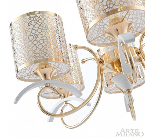 Подвесная люстра Arte Milano Florentia-9787 309787/5 Wh/Gd