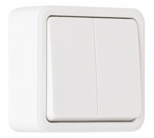 Выключатель проходной двухклавишный Arte Milano 310 310.32-2.white