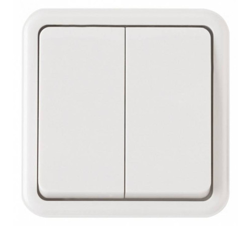 Выключатель проходной двухклавишный Arte Milano 310 310.32-2.white