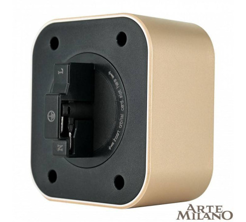 Розетка с заземлением для трека Arte Milano Am-track-sockets золото 380022TS/ES Gold