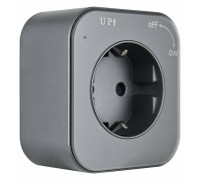 Розетка с заземлением на треке Arte Milano Am-track-sockets 380022TS/ES Grey