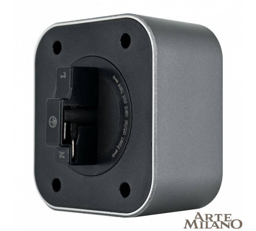 Розетка с заземлением на треке Arte Milano Am-track-sockets 380022TS/ES Grey