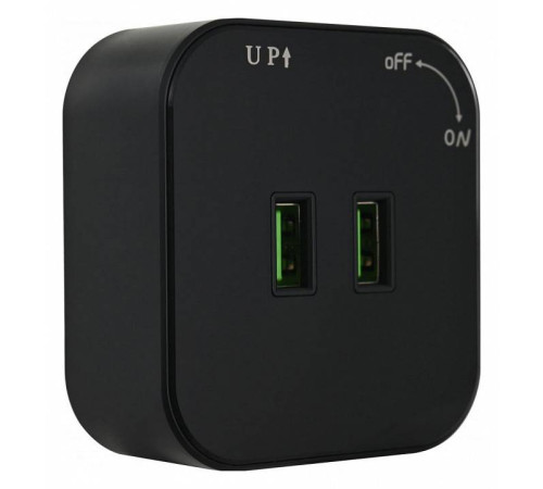 Розетка 2xUSB на треке Arte Milano Am-track-sockets 380022TS/USBx2 Black