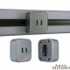 Розетка 2xUSB на треке Arte Milano Am-track-sockets 380022TS/USBx2 Grey