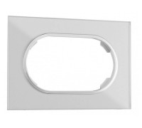 Рамка для двойной розетки Arte Milano am-502.01 502.01-double.silver