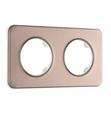 Рамка на 2 поста Arte Milano am-502.07 502.07-2.shampan