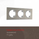 Рамка на 3 поста Arte Milano am-502.11 502.11-3.grey