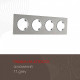 Рамка на 4 поста Arte Milano am-502.11 502.11-4.grey