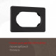 Рамка для двойной розетки Arte Milano am-502.15 502.15-double.black