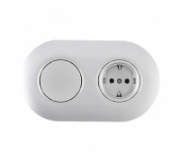 Блок с выключателями одноклавишными влагозащищенными Arte Milano SET08-2 SET08-2-40-1-30-1 silver