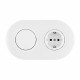 Блок с выключателями одноклавишными влагозащищенными Arte Milano SET08-2 SET08-2-40-1-30-1 white