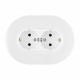Розетка двойная с заземлением и со шторкой Arte Milano SET08-2 SET08-double-40-2 white
