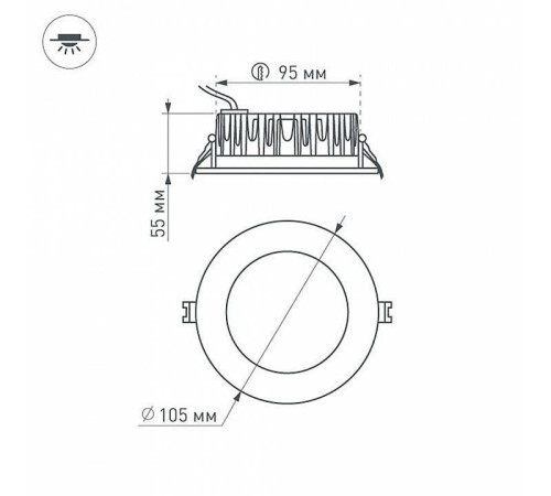 Встраиваемый светильник Arlight Ltd 021067