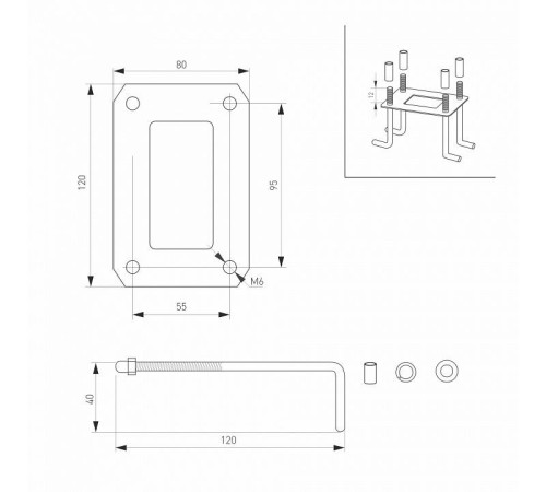 Наземный высокий светильник Arlight Tent 029969