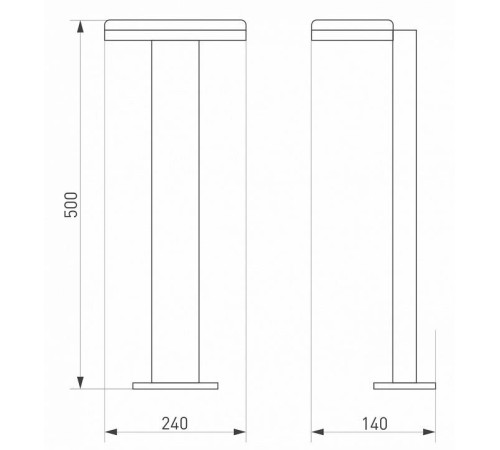 Наземный высокий светильник Arlight Tent 029969